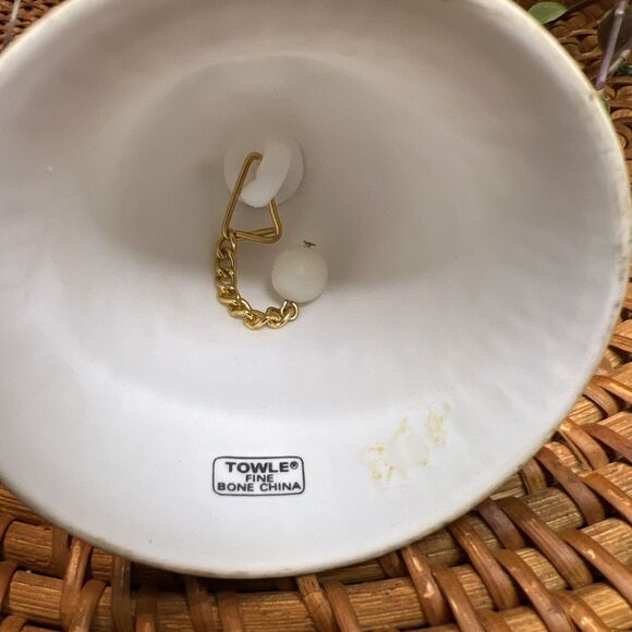 Vintage Owl Fine Bone China Towle Bird Bell, Tip Of Tail Chipped - Picture 5 of 7